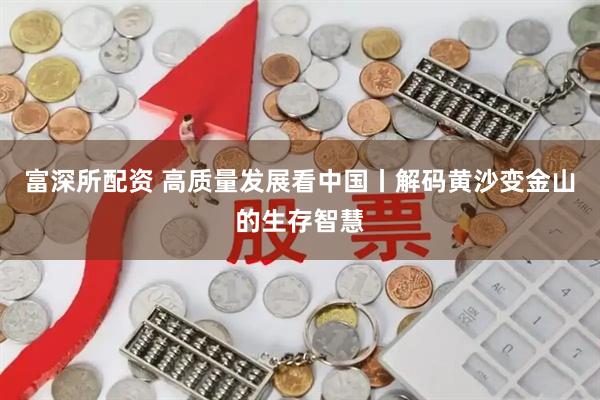 富深所配资 高质量发展看中国丨解码黄沙变金山的生存智慧