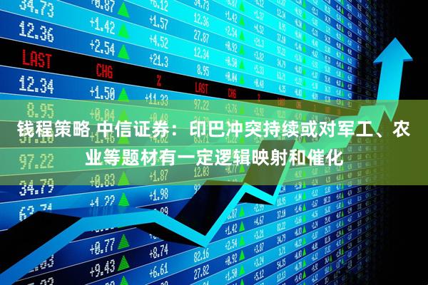 钱程策略 中信证券:印巴冲突持续或对军工、农业等题材有一定逻辑映射和催化